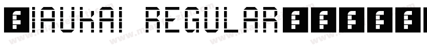 bIAUKAI REGULAR字体转换